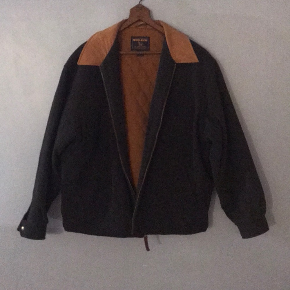 WOOLRICH MANS SIZE LARGE CHARCOAL HEATHER  COAT